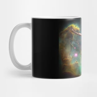 Droid ascension in vivid space Mug